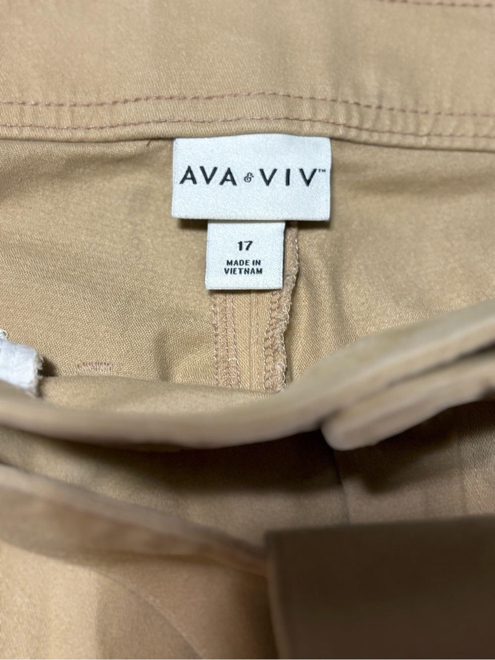 Ava & Viv Khaki-Tone Pants - Neutral Everyday